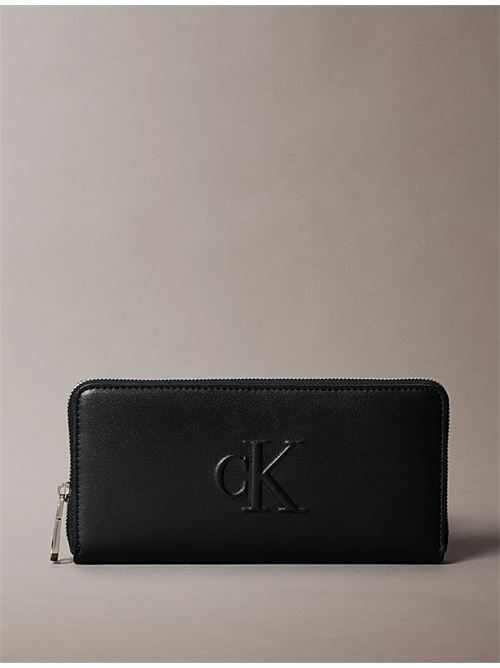 scuplted zip around CALVIN KLEIN | LV04K1005GUB1